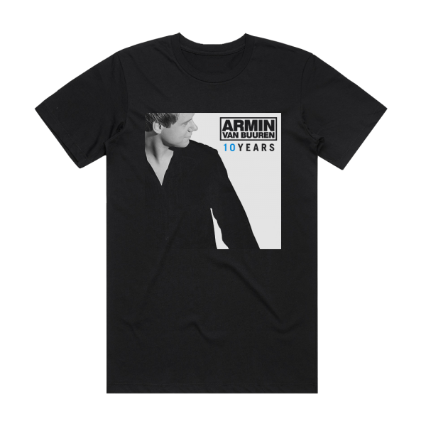 Armin van Buuren 10 Years Album Cover T-Shirt Black