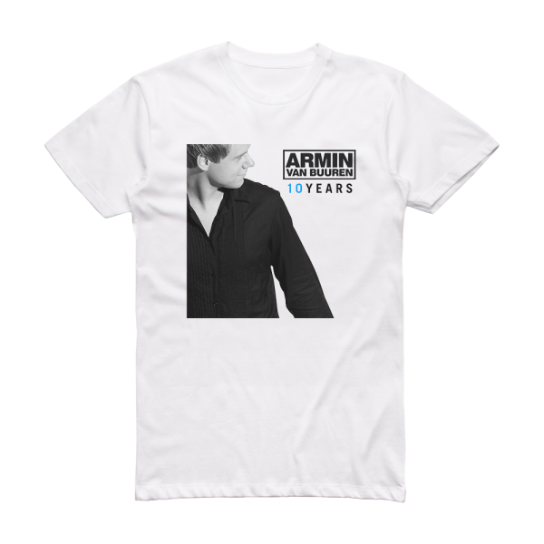 Armin van Buuren 10 Years Album Cover T-Shirt White