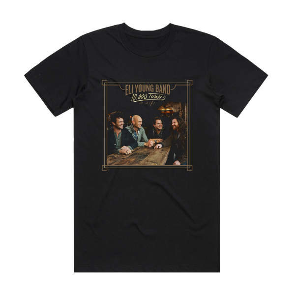 Eli Young Band 10000 Towns Album Cover T-Shirt Black