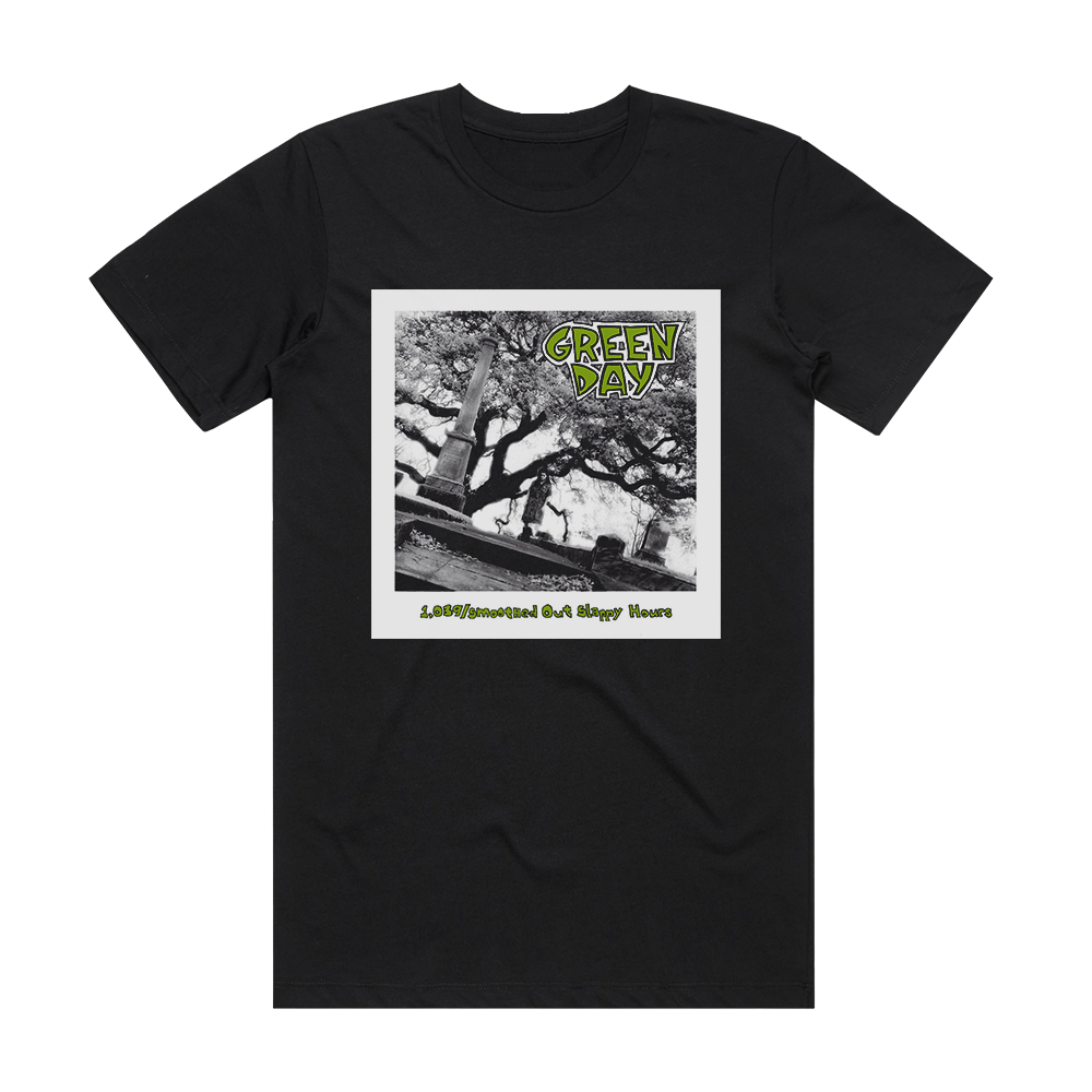 Green Day 1039Smoothed Out Slappy Hours Album Cover T-Shirt Black ...