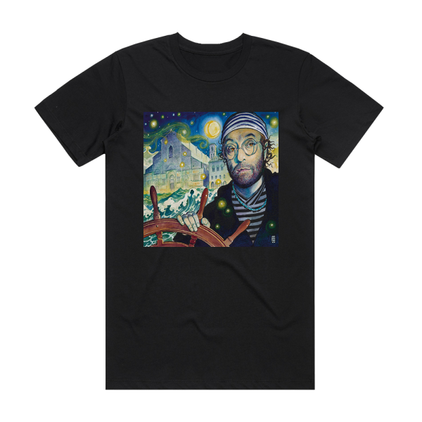 Lucio Dalla 12000 Lune Album Cover T-Shirt Black