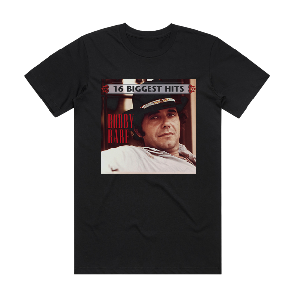 Bobby Bare 16 Biggest Hits Album Cover T-Shirt Black