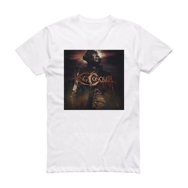 King Conquer 1776 Album Cover T-Shirt White