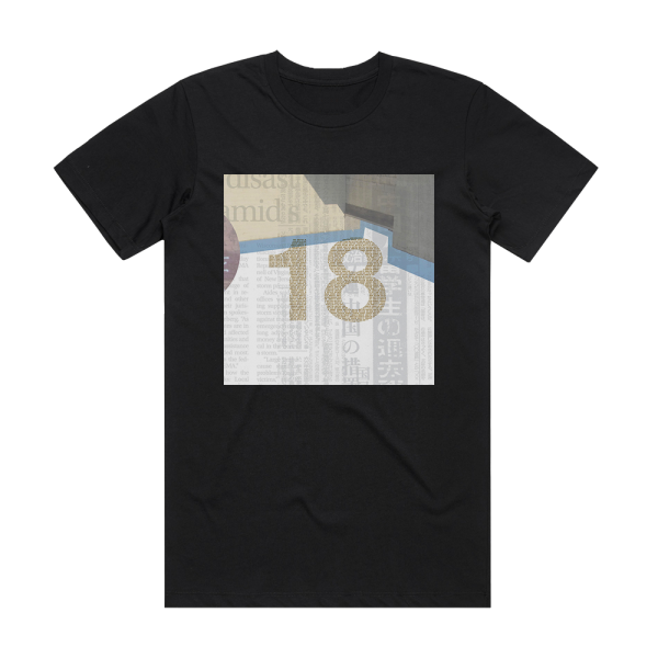 Kazuya Yoshii 18 Album Cover T-Shirt Black