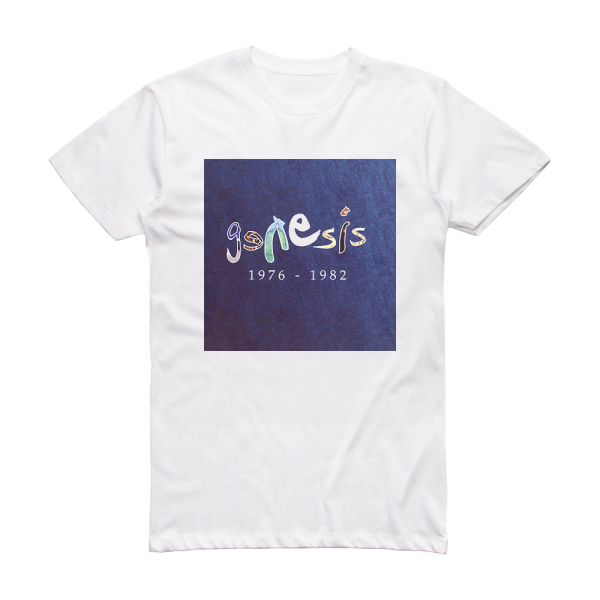 Genesis 1976 1982 1 Album Cover T-Shirt White