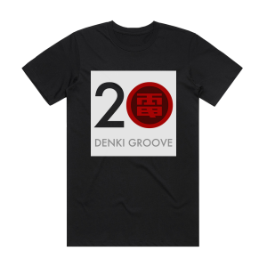 Denki Groove 20 Album Cover T-Shirt Black