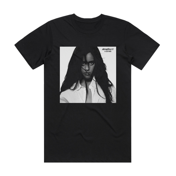 Amel Bent 20 Ans Album Cover T-Shirt Black