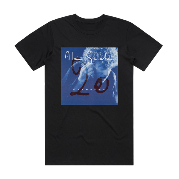 Alain Souchon 20 Chansons Album Cover T-Shirt Black