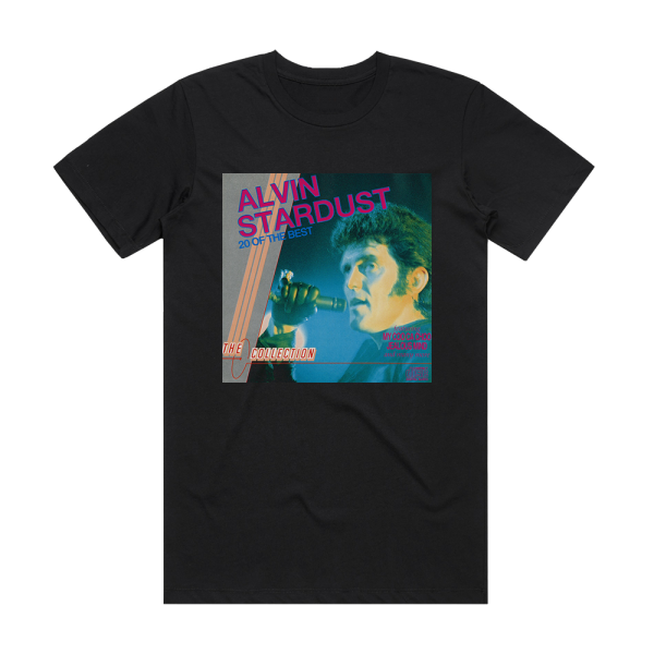Alvin Stardust 20 Of The Best  The Collection Album Cover T-Shirt Black