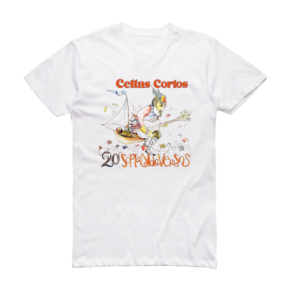 Celtas Cortos 20 Soplando Versos Album Cover T-Shirt White