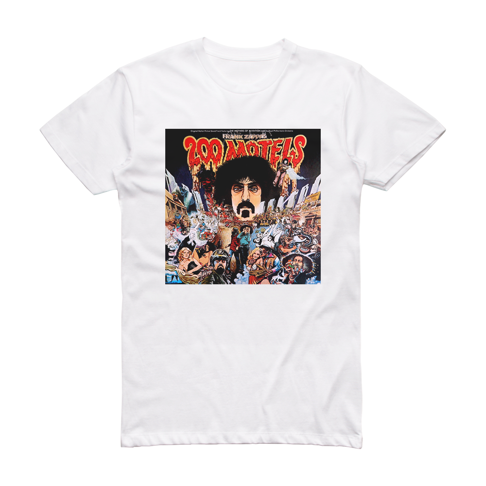 Frank Zappa 200 Motels Album Cover T-Shirt White – ALBUM COVER T-SHIRTS