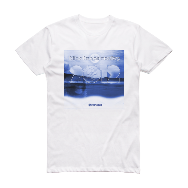 Blue Lunar Monkey 2012 Album Cover T-Shirt White