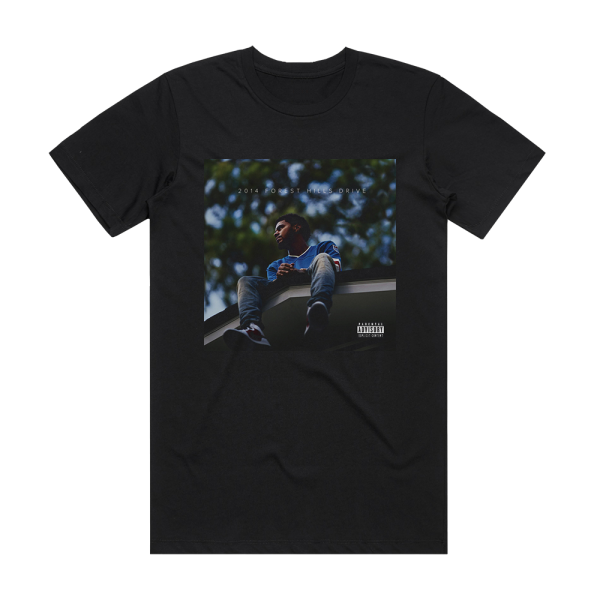 J Cole 2014 Forest Hills Drive Album Cover T-Shirt Black