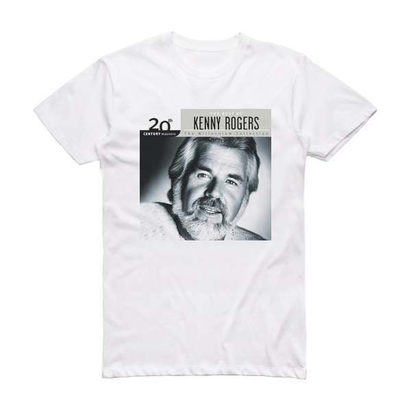 Kenny Rogers 20Th Century Masters The Millennium Collection The Best Of K Album Cover T-Shirt White