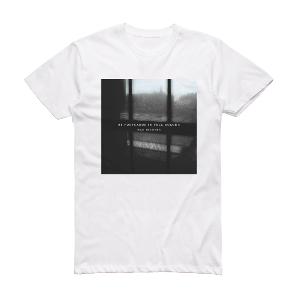 Max Richter 24 Postcards In Full Colour Album Cover T-Shirt White