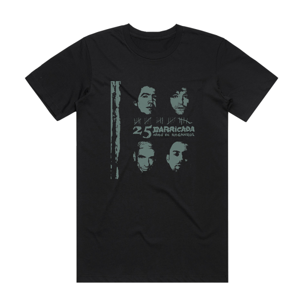 Barricada 25 Aos De Rocanrol Album Cover T-Shirt Black