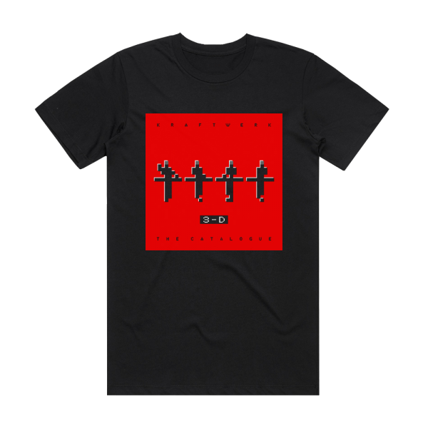 Kraftwerk 3 D The Catalogue 1 Album Cover T-Shirt Black