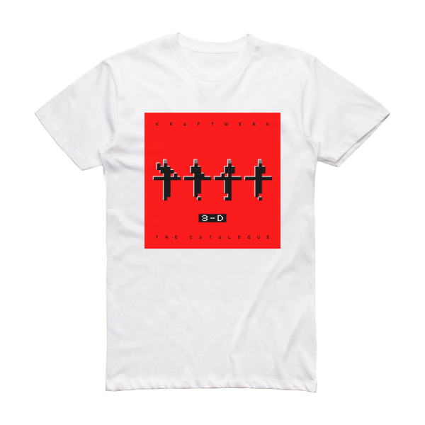 Kraftwerk 3 D The Catalogue 1 Album Cover T-Shirt White