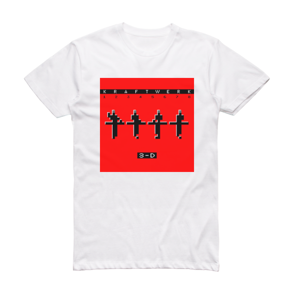 Kraftwerk 3 D The Catalogue 2 Album Cover T-Shirt White