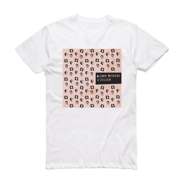 Blonde Redhead 3 Oclock Album Cover T-Shirt White