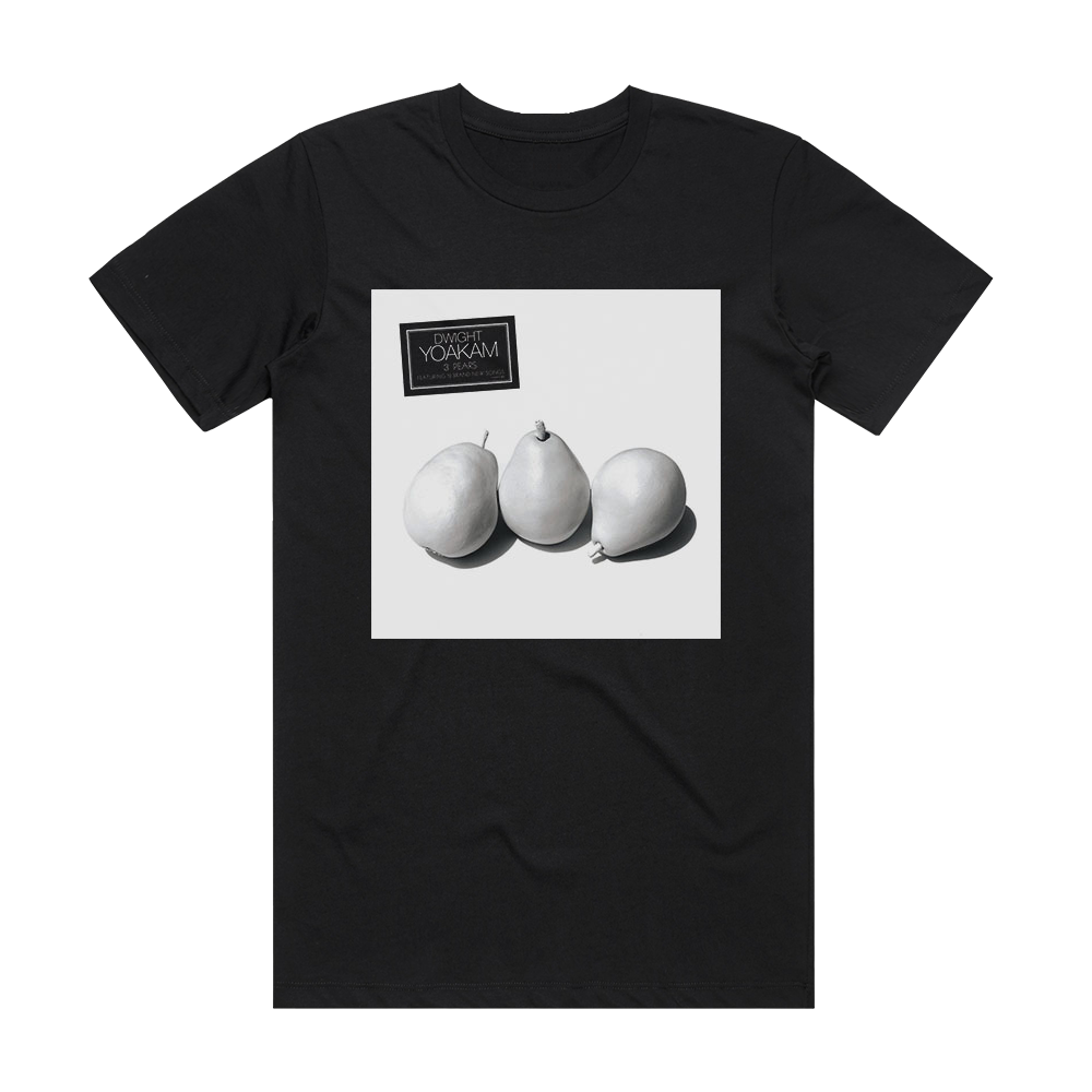 Dwight Yoakam 3 Pears Album Cover TShirt Black ALBUM COVER TSHIRTS