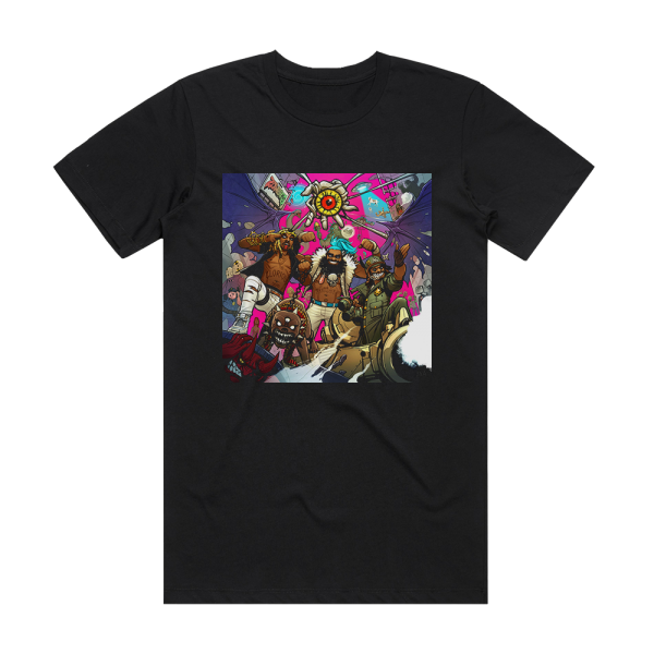 Flatbush Zombies 3001 A Laced Odyssey Album Cover T-Shirt Black