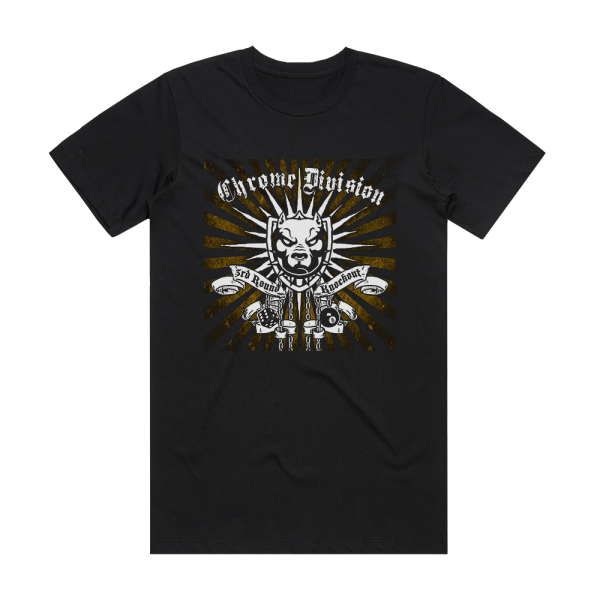 Chrome Division 3Rd Round Knockout Album Cover T-Shirt Black
