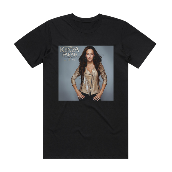 Kenza Farah 4 Love Album Cover T-Shirt Black