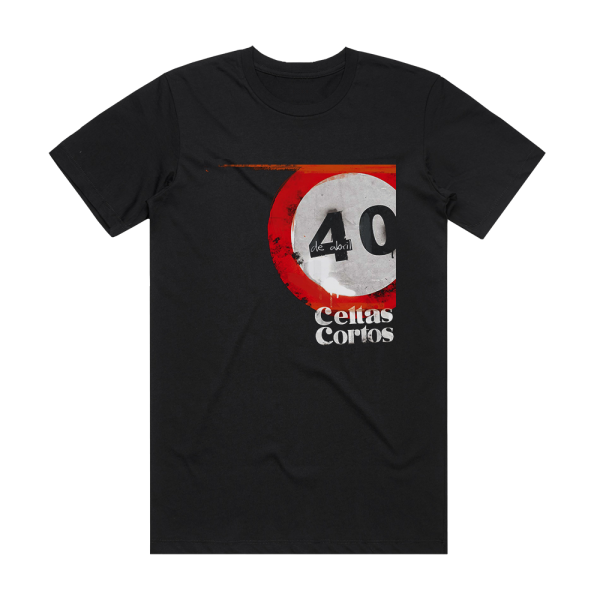 Celtas Cortos 40 De Abril Album Cover T-Shirt Black