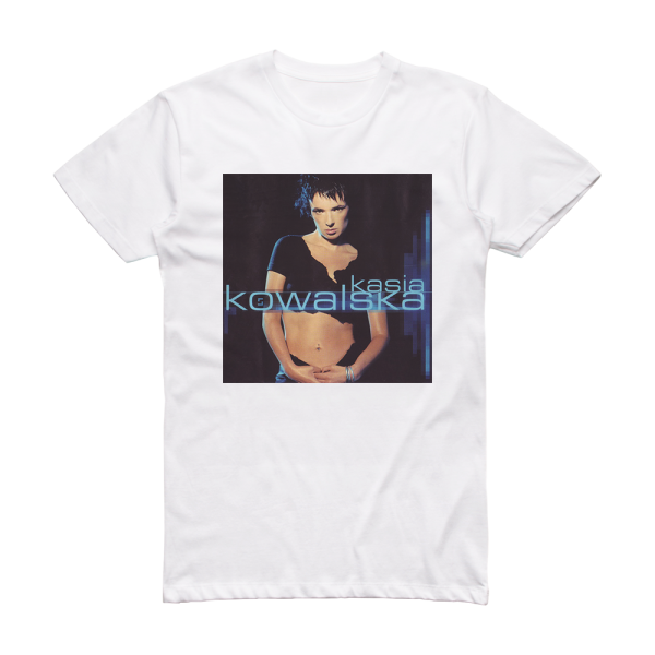 Kasia Kowalska 5 Album Cover T-Shirt White
