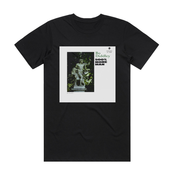 Bo Diddley 500 More Man Album Cover T-Shirt Black