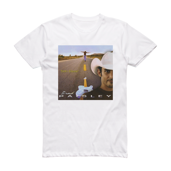 Brad Paisley 5Th Gear Album Cover T-Shirt White