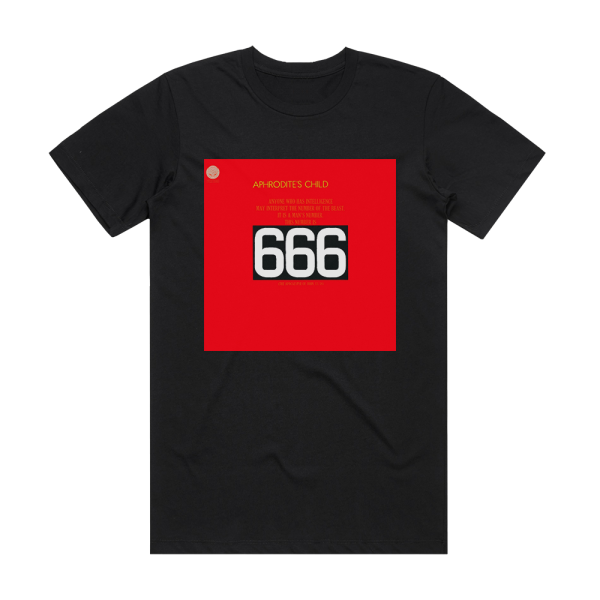 Aphrodites Child 666 2 Album Cover T-Shirt Black