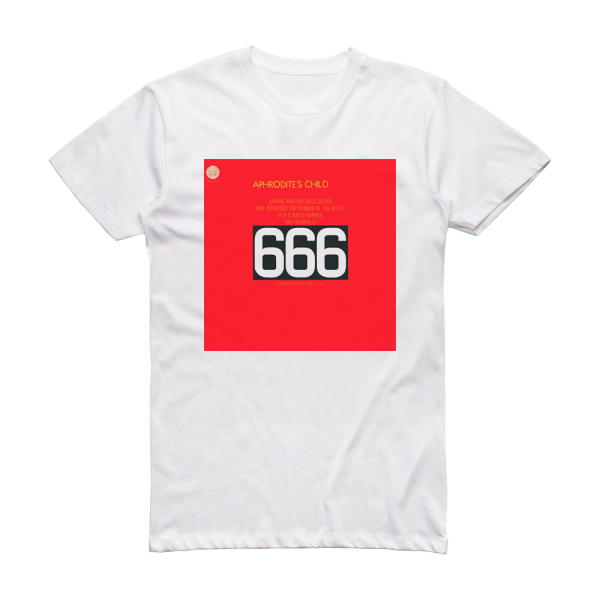 Aphrodites Child 666 2 Album Cover T-Shirt White