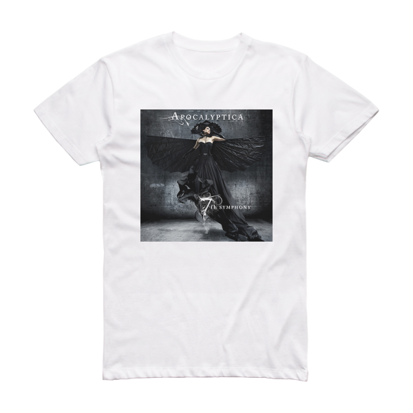 Apocalyptica 7Th Symphony Album Cover T-Shirt White