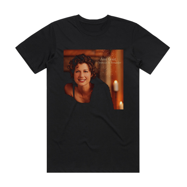 Amy Grant A Christmas To Remember 2 Album Cover T-Shirt Black