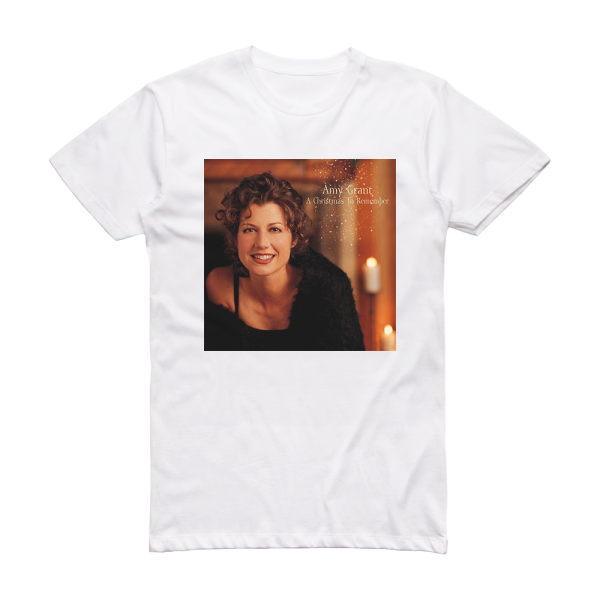 Amy Grant A Christmas To Remember 2 Album Cover T-Shirt White