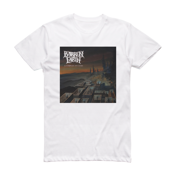 Barren Earth A Complex Of Cages Album Cover T-Shirt White