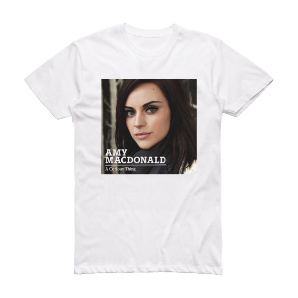 Amy Macdonald A Curious Thing Album Cover T-Shirt White