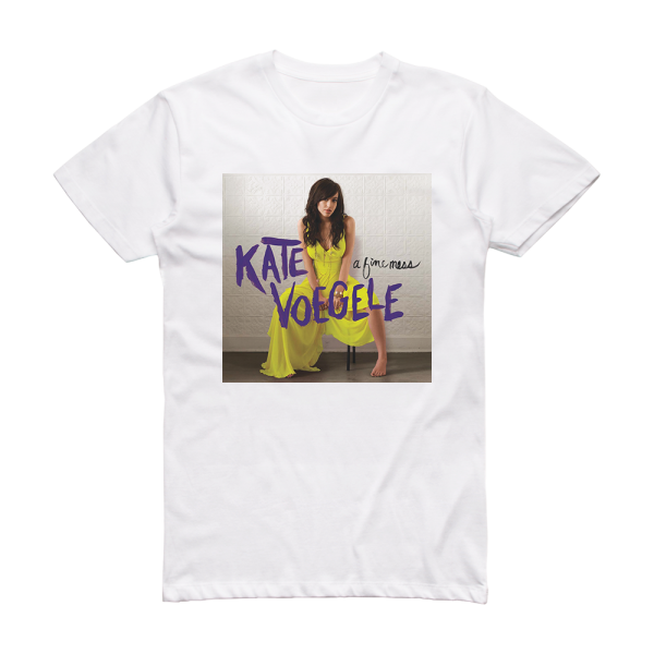 Kate Voegele A Fine Mess Album Cover T-Shirt White