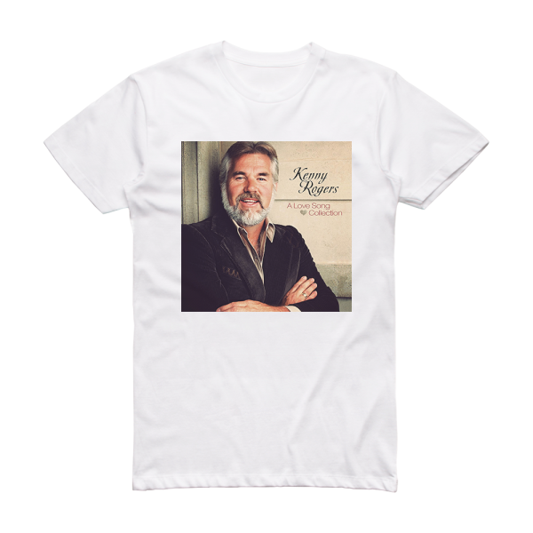 Kenny Rogers A Love Song Collection Album Cover T-Shirt White