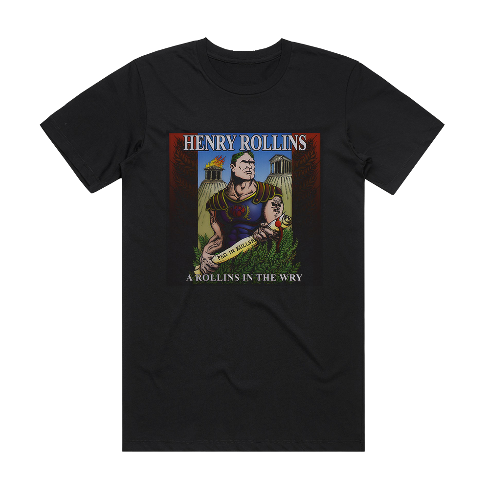 Henry Rollins A Rollins In The Wry Album Cover T-Shirt Black – ALBUM ...