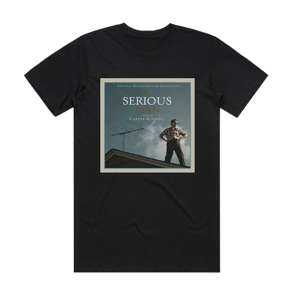 Carter Burwell A Serious Man Album Cover T-Shirt Black