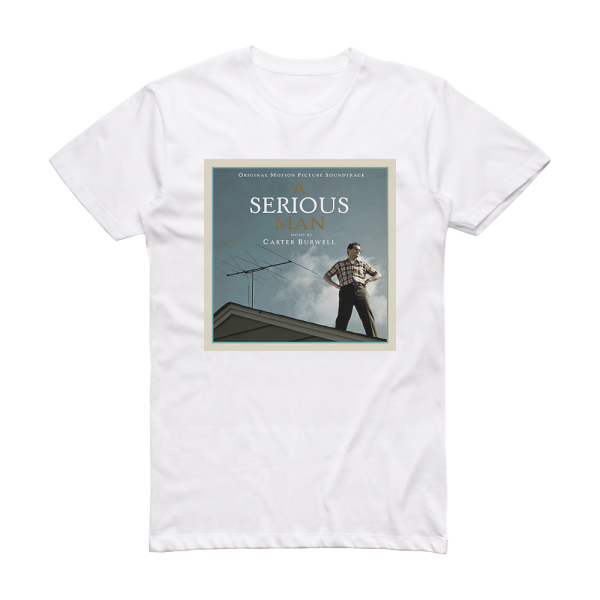 Carter Burwell A Serious Man Album Cover T-Shirt White