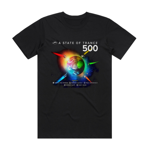 Armin van Buuren A State Of Trance 500 1 Album Cover T-Shirt Black