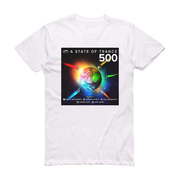 Armin van Buuren A State Of Trance 500 1 Album Cover T-Shirt White