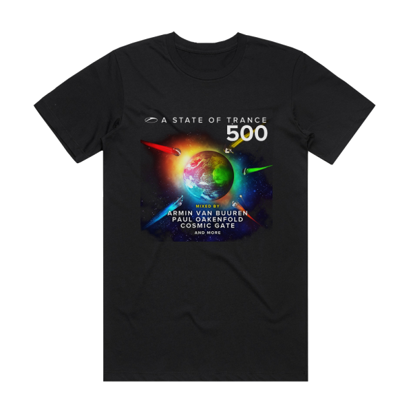 Armin van Buuren A State Of Trance 500 2 Album Cover T-Shirt Black