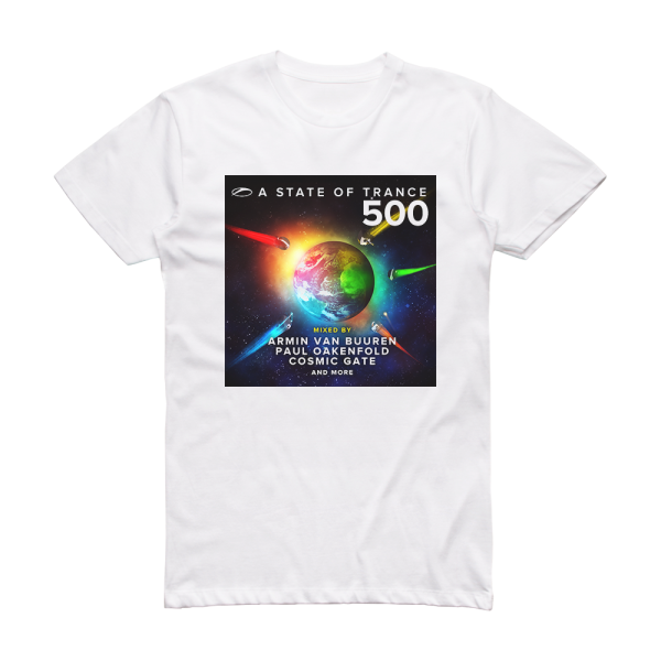 Armin van Buuren A State Of Trance 500 2 Album Cover T-Shirt White