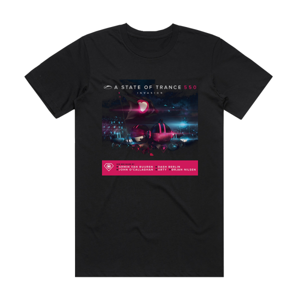 Armin van Buuren A State Of Trance 550 Album Cover T-Shirt Black