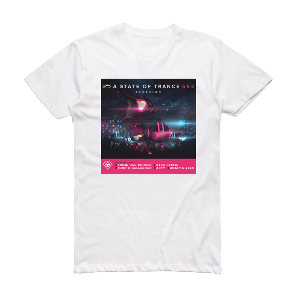 Armin van Buuren A State Of Trance 550 Album Cover T-Shirt White